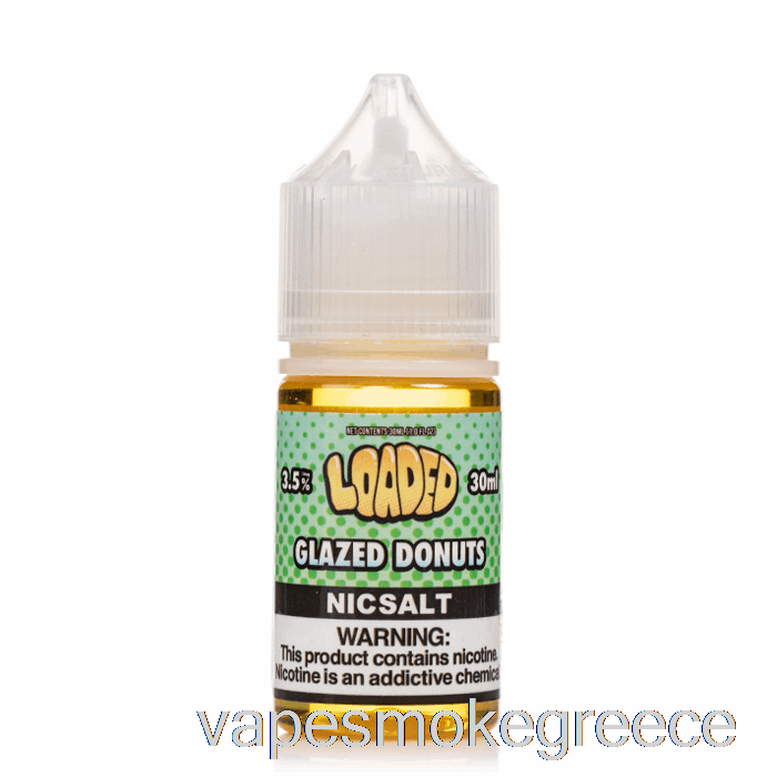 Vape Greece ντόνατ γλασέ - φορτωμένα άλατα - αδίστακτοι ατμοί - 30ml 50mg